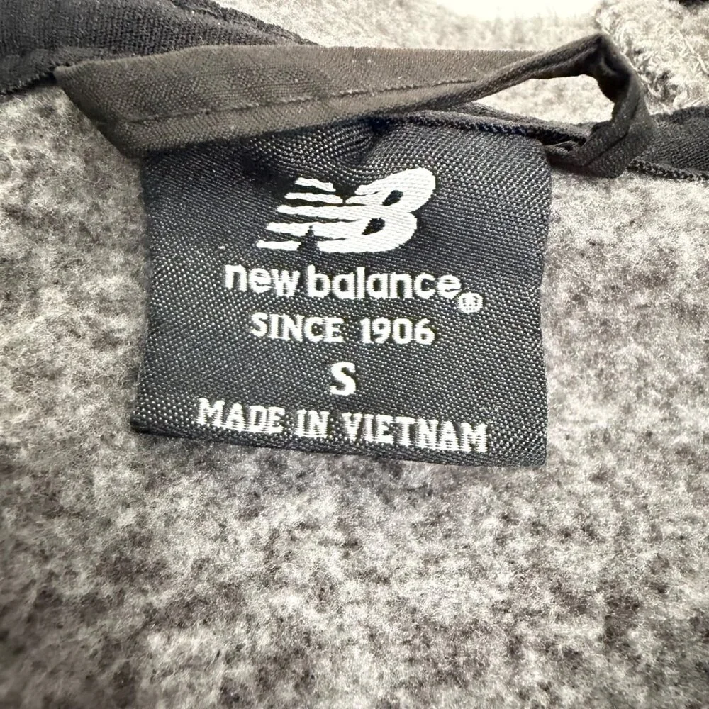 New Balance Quilted Front Full-Zip Hoodie - Men's S - Black/Gray - Picture 5 of 11